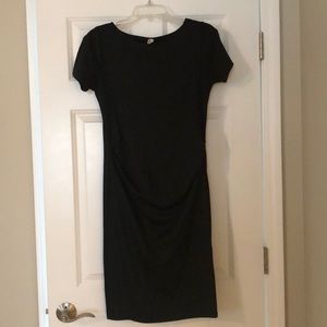 Pink Blush Maternity fitted black dress